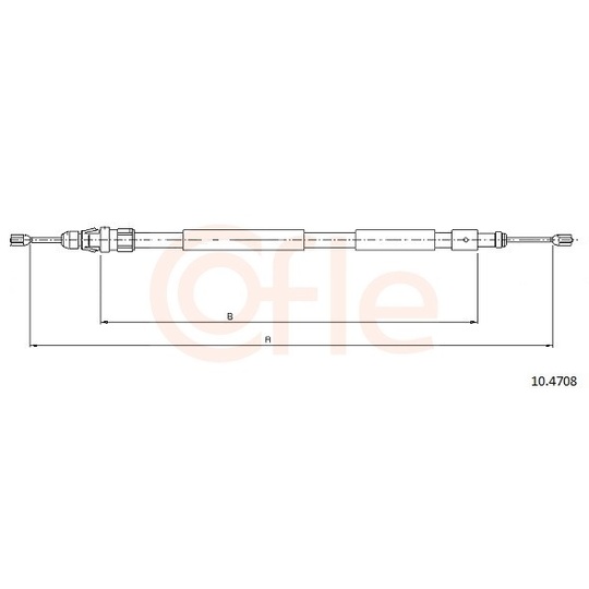 92.10.4708 - Cable, parking brake 