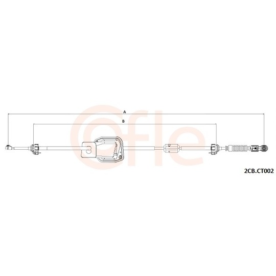 92.2CB.CT002 - Cable, manual transmission 