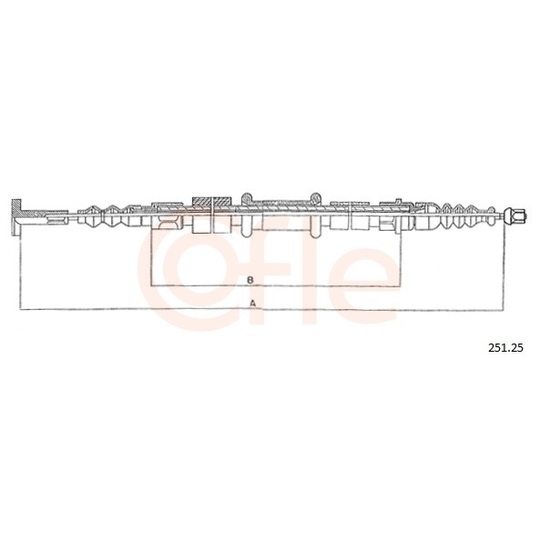 92.251.25 - Cable, parking brake 