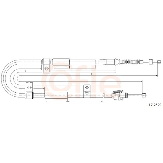 92.17.2529 - Cable, parking brake 