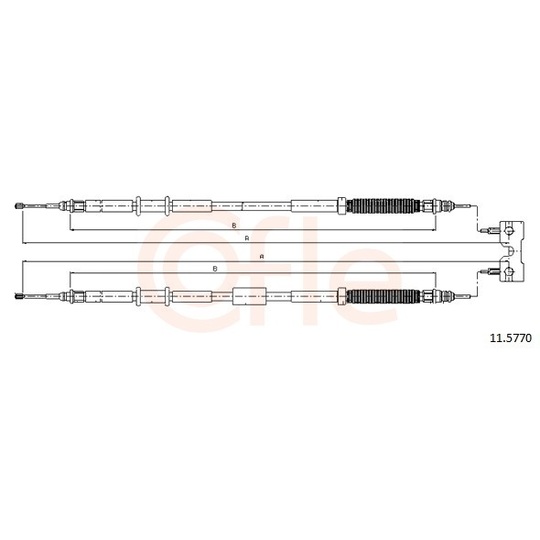 92.11.5770 - Cable, parking brake 