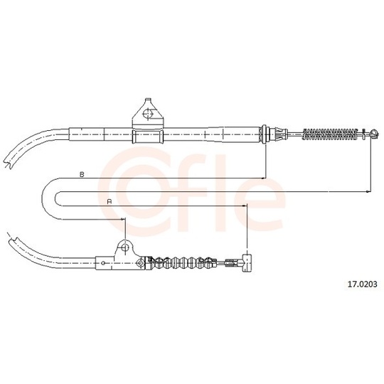 92.17.0203 - Cable, parking brake 