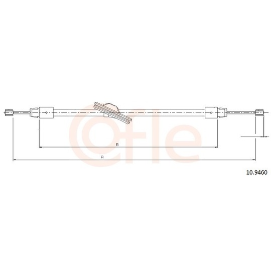 92.10.9460 - Cable, parking brake 