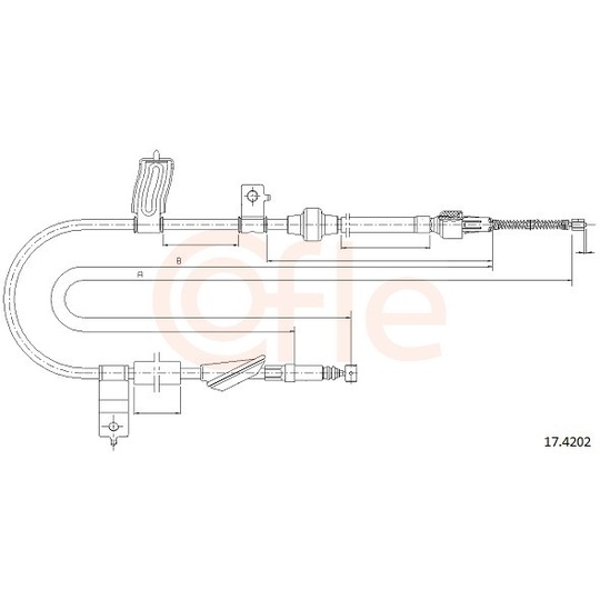 92.17.4202 - Cable, parking brake 