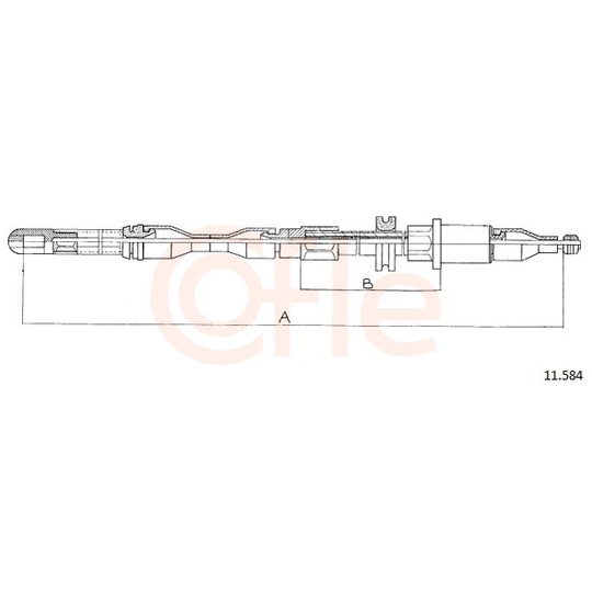 92.11.584 - Cable, parking brake 