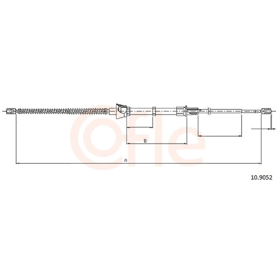 92.10.9052 - Cable, parking brake 