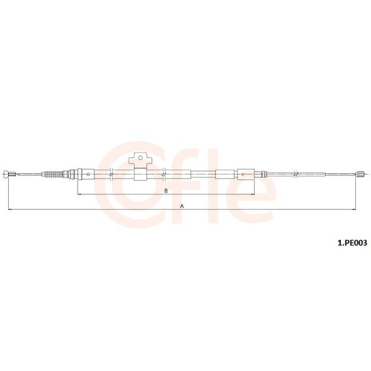 92.1.PE003 - Cable, parking brake 