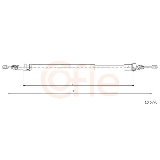 92.10.6776 - Cable, parking brake 