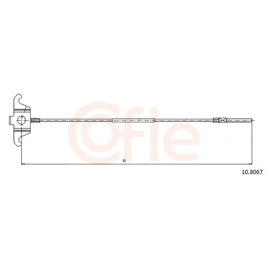 92.10.8067 - Cable, parking brake 