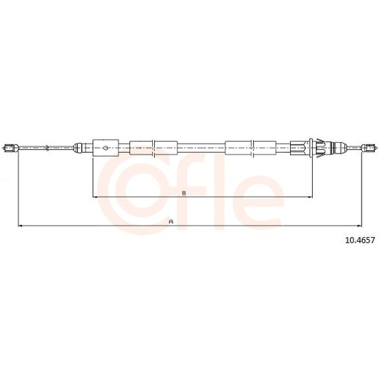 92.10.4657 - Cable, parking brake 