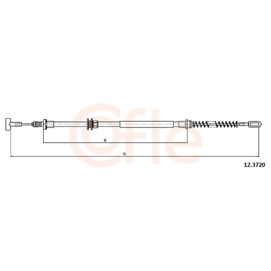 92.12.3720 - Cable, parking brake 