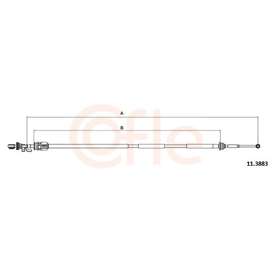 92.11.3883 - Cable, manual transmission 