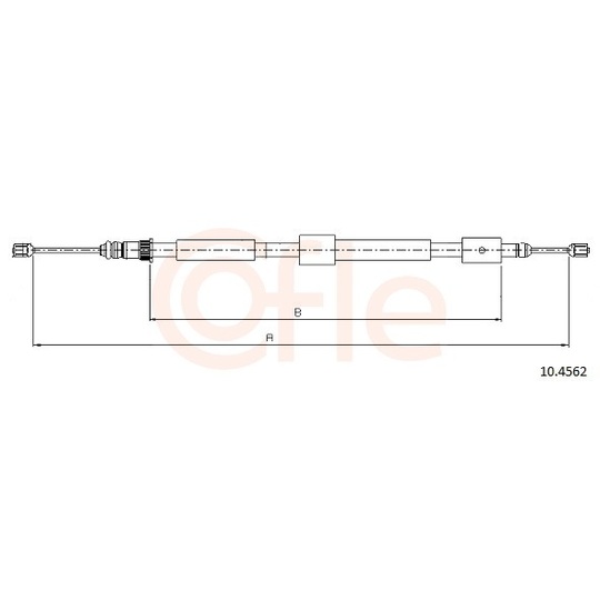 92.10.4562 - Cable, parking brake 