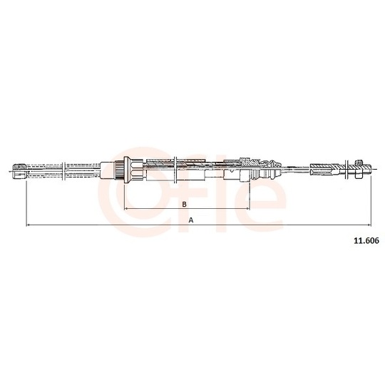 92.11.606 - Cable, parking brake 