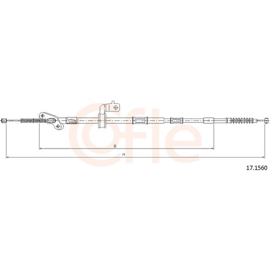 92.17.1560 - Cable, parking brake 