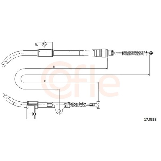 92.17.0333 - Cable, parking brake 