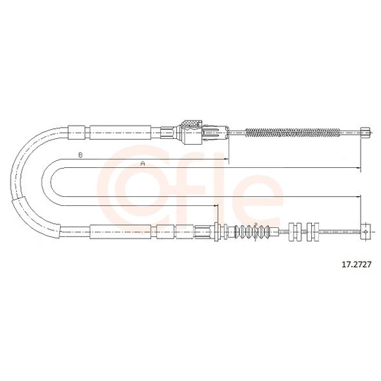 92.17.2727 - Cable, parking brake 