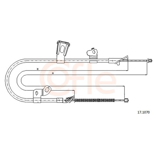 92.17.1070 - Cable, parking brake 