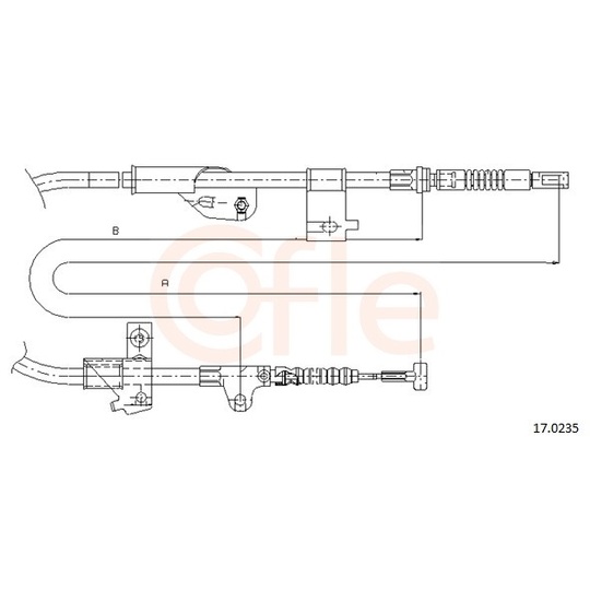 92.17.0235 - Cable, parking brake 