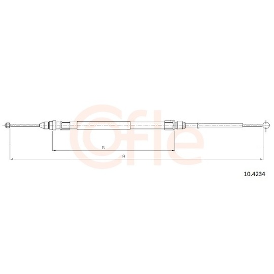 92.10.4234 - Cable, parking brake 