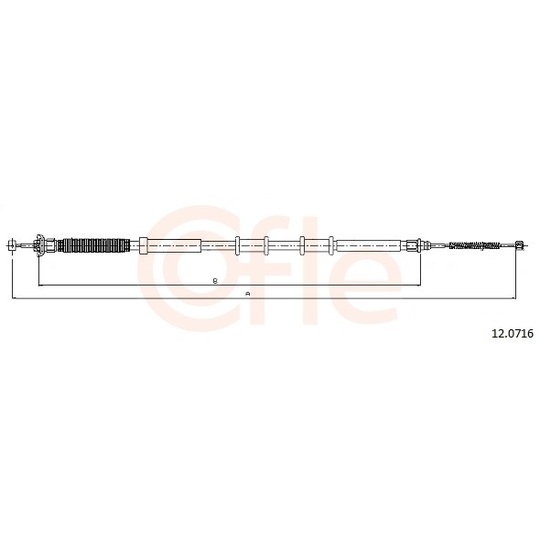 92.12.0716 - Cable, parking brake 