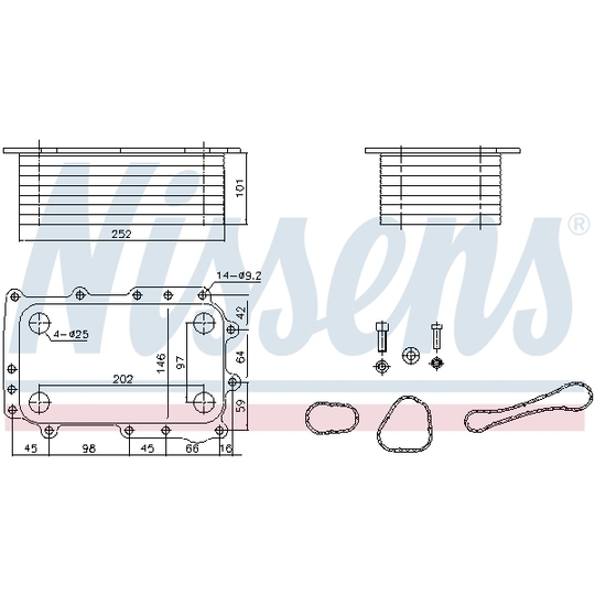 91431 - Oil Cooler, engine oil 