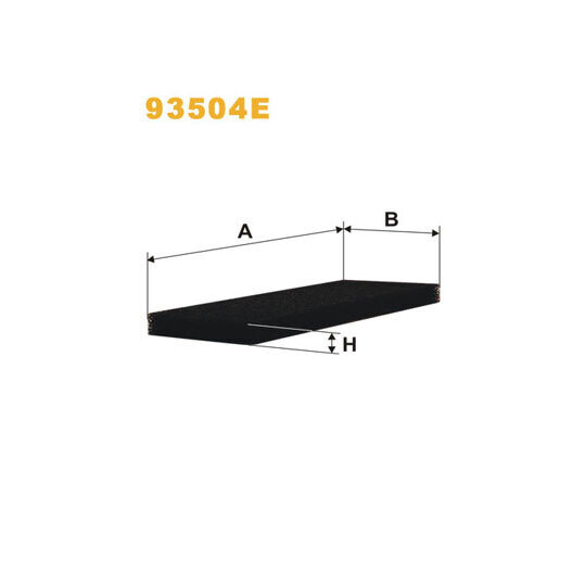 93504E - Filter, interior air 