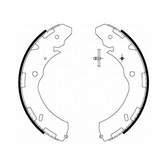 MFR653 - Brake Shoe Set 