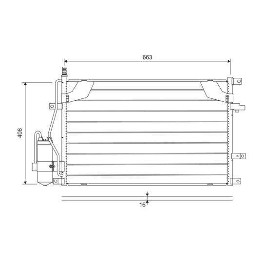 822746 - Condenser, air conditioning 