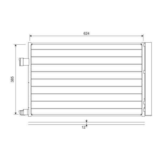 822697 - Kondensor, klimatanläggning 