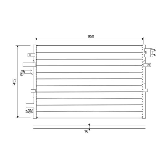 822745 - Condenser, air conditioning 