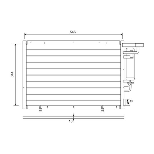 822693 - Condenser, air conditioning 