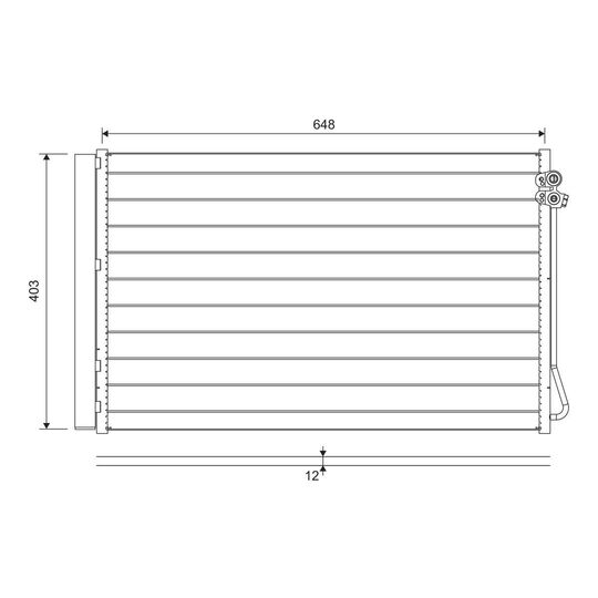 822747 - Kondensor, klimatanläggning 