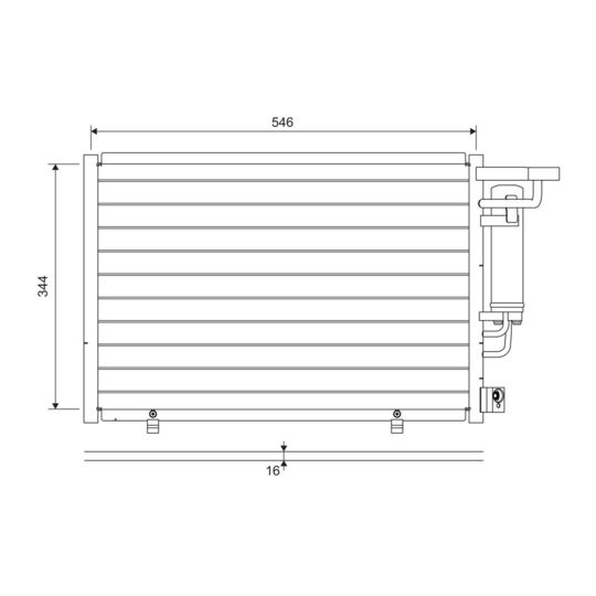 822699 - Condenser, air conditioning 