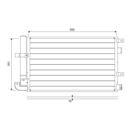 822694 - Condenser, air conditioning 