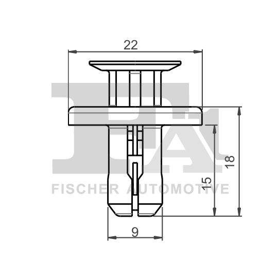 77-30016.25 - Clip, trim/protection strip 