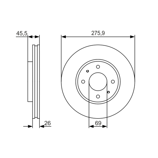 0 986 479 R94 - Brake Disc 