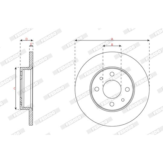 DDF2218C - Brake Disc 