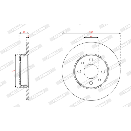 DDF2218C - Brake Disc 