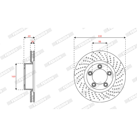 DDF2137RC-1 - Brake Disc 