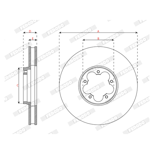 DDF3095C - Brake Disc 