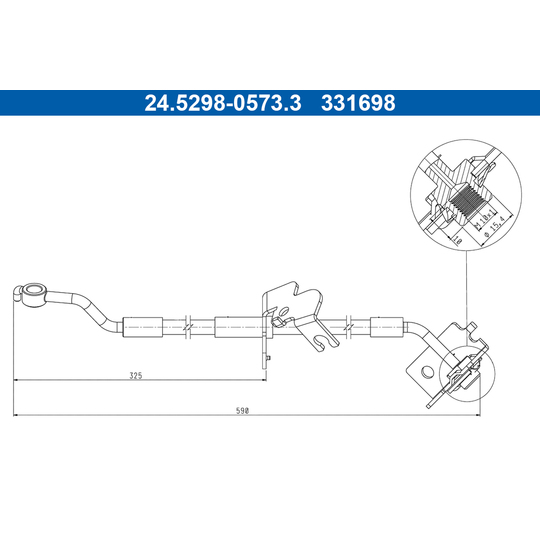 24.5298-0573.3 - Brake Hose 