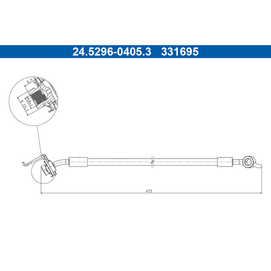 24.5296-0405.3 - Brake Hose 