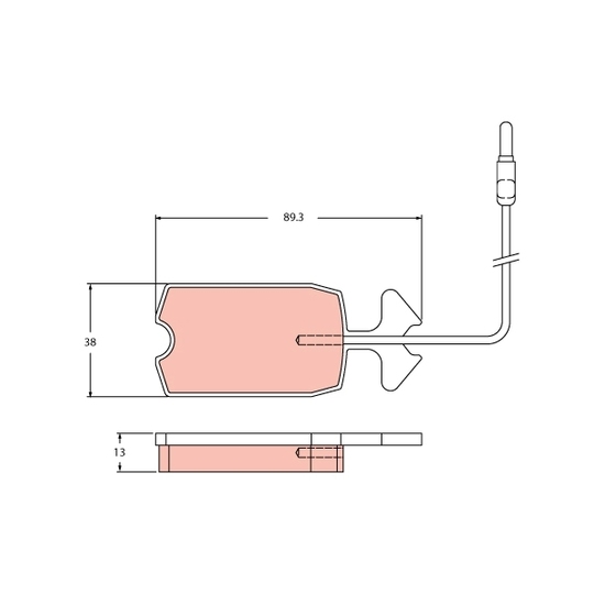 GDB2440 - Brake Pad Set, disc brake 