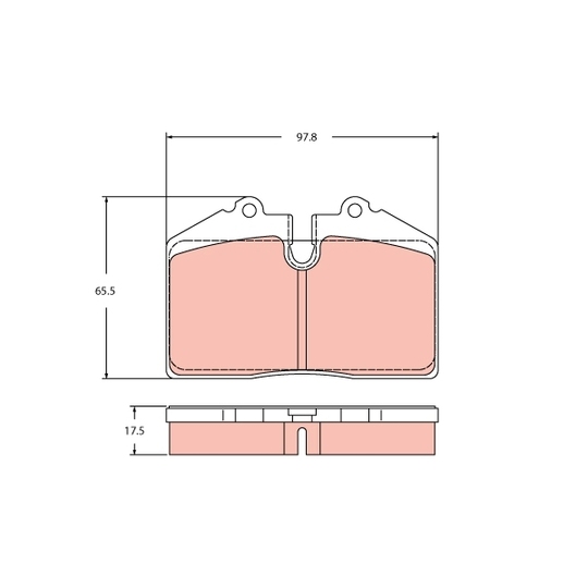 GDB2442 - Brake Pad Set, disc brake 