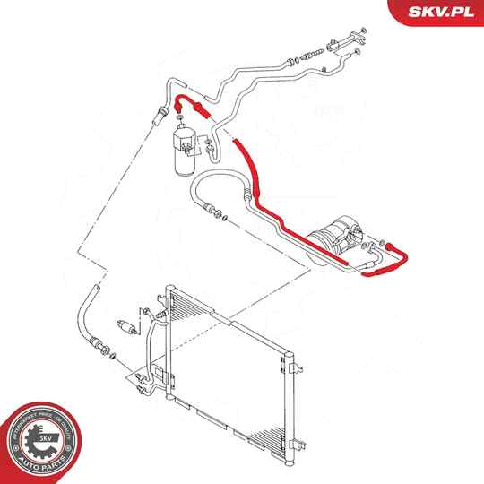 43SKV546 - High Pressure Line, air conditioning 