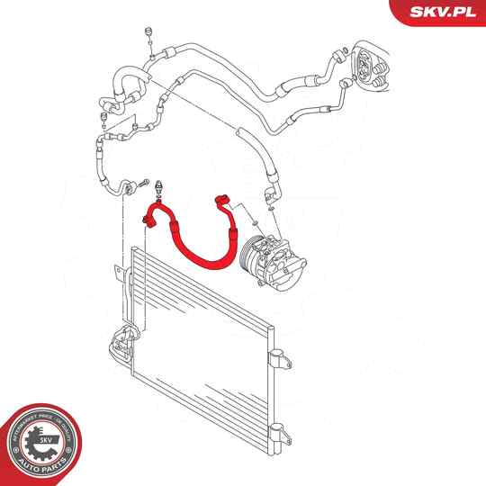 43SKV541 - High Pressure Line, air conditioning 