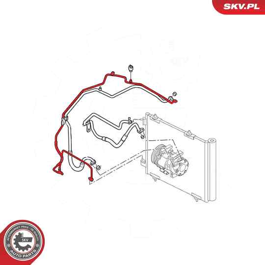 43SKV538 - High Pressure Line, air conditioning 