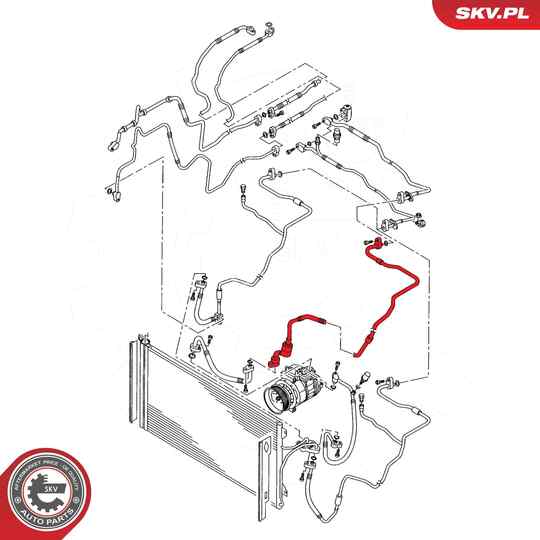 43SKV533 - High Pressure Line, air conditioning 