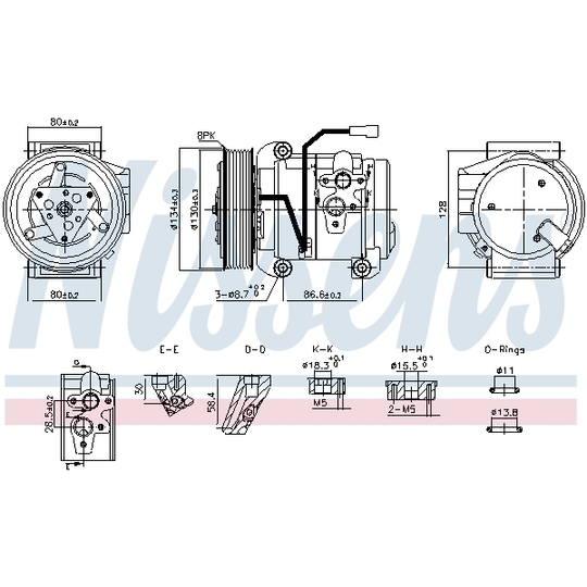 890957 - Kompressor, klimatanläggning 